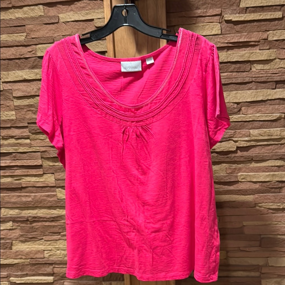 Avenue Pink Relaxed Short Sleeve T-Shirt